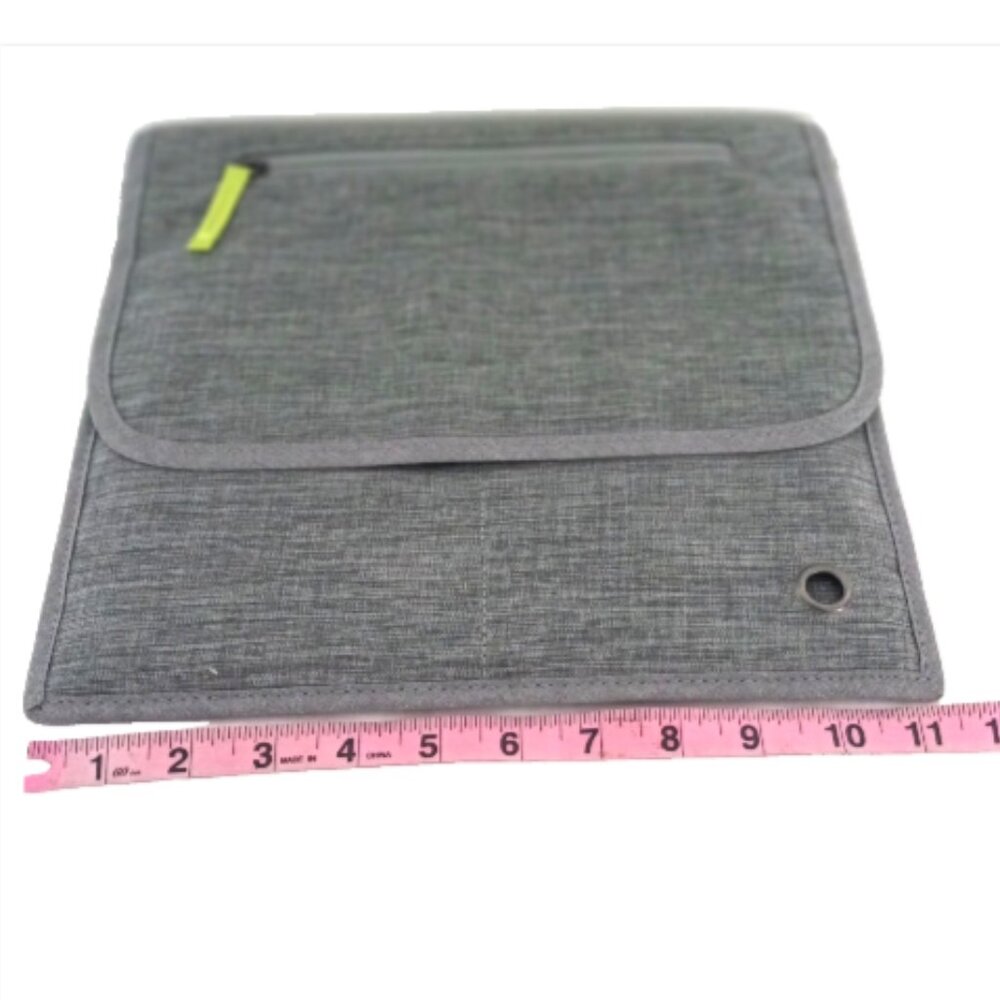 So Mine Travel Organizer Carry Case Ash Gray Lime Tablet Device Bag New NIP - Picture 10 of 12